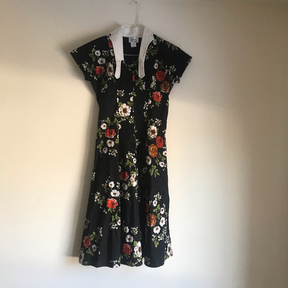 Unique Vintage Floral Dress